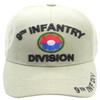 9th Infantry Division Emblem Beige Baseball Cap view 1