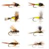 Outdoor Planet 26 Favorite Trout Fly Fishing Flies Assortment | Dry, Wet, Nymphs, Caddis Fly Lures | Size #10 - #18 view 1