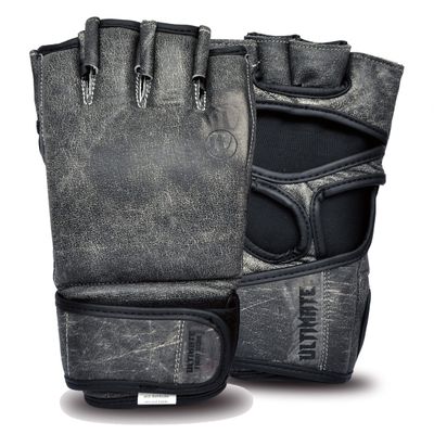 Ultimate - Antique - Gray Series MMA Gloves - Genuine Leather (L/XL)