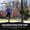 Silverback Multi-Sport Training Rebound Passback Net - Basketball Rebounder - Multisport Rebounder,Black view 3