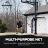 Silverback Multi-Sport Training Rebound Passback Net - Basketball Rebounder - Multisport Rebounder,Black view 4