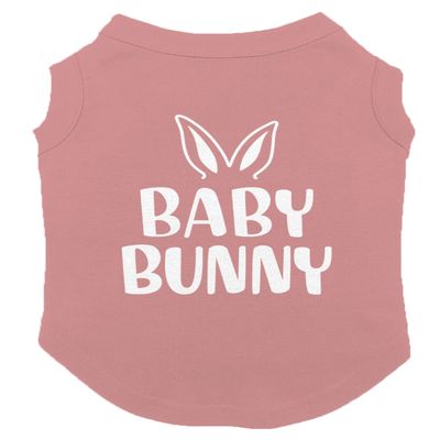 Baby Bunny - Little Rabbit Dog Shirt (Mauve, Small)