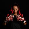 Renegade GK Fury Inferno Goalie Gloves with Pro-Tek Finger Spines | 4mm Giga Grip & 4mm Duratek | Red, White, Black Soccer Goalkeeper Gloves (Size 6, Youth, Roll Cut, Level 4) view 4