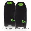 Morey Mach 7-SS Body Board - Dual Power Rod Stringers Knee Contours, Upper Chime Rail, Crescent Tail (41.5 INCH, 2 Pack Bundle) view 2