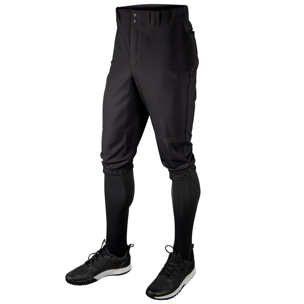 Champro Boys' MVP Youth Baseball Knickers, Black, Small