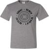 Go All Out 5X-Large Oxford Adult Squat Bench Deadlift Repeat Funny Gym Workout T-Shirt view 1