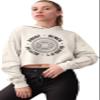 Go All Out Medium Bone Womens Squat Bench Deadlift Repeat Funny Gym Workout Cropped Hooded Sweatshirt view 1
