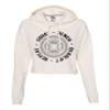 Go All Out Medium Bone Womens Squat Bench Deadlift Repeat Funny Gym Workout Cropped Hooded Sweatshirt view 2