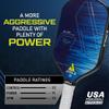 JOOLA Ben Johns Hyperion CAS 16 Pickleball Paddle - Carbon Abrasion Surface with High Grit & Spin, Sure-Grip Elongated Handle, 16mm, with Polypropylene Honeycomb Core, USAPA Approved view 2