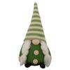 9.25" Green Striped Hat Girl Springtime Gnome view 1