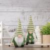 9.25" Green Striped Hat Girl Springtime Gnome view 2