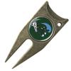 Tulane University Green Wave Stealth Golf Divot Tool + Ball Marker, Brass view 1