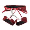 Ocun FLIT Rock Climbing Harness | Lightweight, Breathable Half Body Safety Harness for Rappelling | 4 Gear Loops for Belaying | Adjustable Climbing Belt, WineMerlot, M view 1