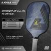 JOOLA Essentials Performance Pickleball Paddle with Reinforced Fiberglass Surface and Honeycomb Polypropylene Core, Blue view 2