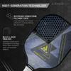 JOOLA Essentials Performance Pickleball Paddle with Reinforced Fiberglass Surface and Honeycomb Polypropylene Core, Blue view 4
