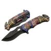 SZCO Supplies Tactical Folding Knife  8" Assisted Open Pocket Knife with Seatbelt Cutter, Glass Breaker, and Decal  Stainless Steel Blade for Rescue, EDC, and Emergency Use view 1