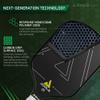 JOOLA Vision Pickleball Paddle with Textured Carbon Grip Surface Technology for Maximum Spin and Control with Added Power - Polypropylene Honeycomb Core Pickleball Racket 14mm view 4