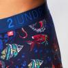 2UNDR Mens Swing Shift 9" Boxer Long Leg Underwear Limited Edition Colors (Squid Row, Small) view 3