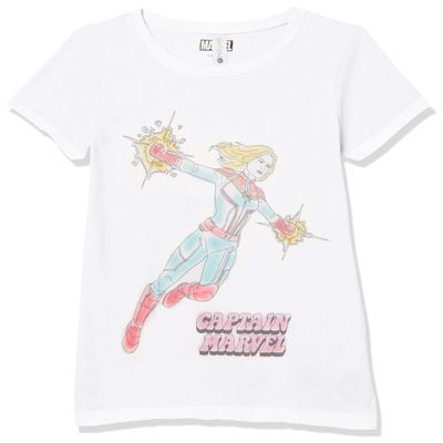 Marvel Girl's Captain Body, White, Small
