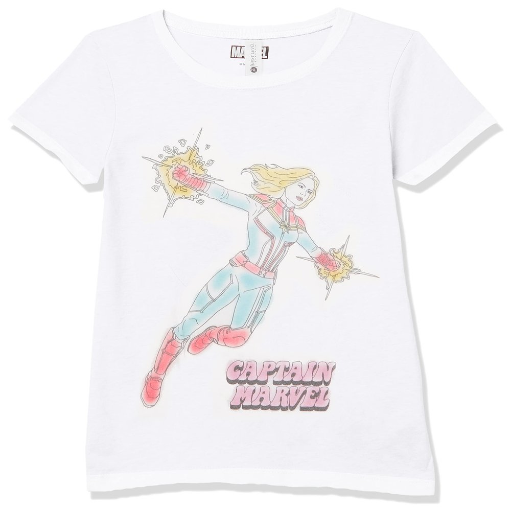 Marvel Girl's Captain Body, White, Small