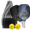 JOOLA Pickleball Paddles & Sets  Agassi Shape or Essentials  Fiberglass or Carbon Fiber Surface  UPA-A & USAP Approved  Single Paddle or Pickleball Set with Balls & Bag  Enhanced Spin & Control view 1