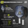 JOOLA Pickleball Paddles & Sets  Agassi Shape or Essentials  Fiberglass or Carbon Fiber Surface  UPA-A & USAP Approved  Single Paddle or Pickleball Set with Balls & Bag  Enhanced Spin & Control view 4