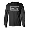 CornBorn Iowa Mens T Shirt - Long Sleeve Blackout Hawkeyes License Plate Tee - Black - 3X view 1