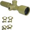 DB TAC INC Tan Color 3-9x42 Wide Angle Long Eye Relief Scout Scope with Extra Low Profile Weaver Scope Rings, Tan Dark Earth Anodized view 2
