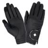 LeMieux Unisex Classic Leather Riding Gloves in Black - Breathable - Touch Screen Compatible - Black - L view 1