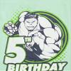 Marvel girls Marvel Classic Hulk 5th Badge Short Sleeve Tee T Shirt, Mint, X-Small US view 2