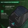 JOOLA Vision Pickleball Paddle with Textured Carbon Grip Surface Technology for Maximum Spin and Control with Added Power - Polypropylene Honeycomb Core Pickleball Racket 16mm view 3