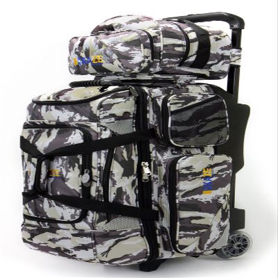 KAZE SPORTS 3 Ball Bowling Roller + 1 Ball Add On Spare Tote (Camo)