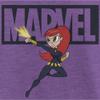 Marvel girls Marvel Classic Brick Widow Short Sleeve Tee T Shirt, Purple Berry, X-Small US view 2