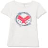 Marvel Girl's War Machine Spray Logo T-Shirt, White, X-Large view 1