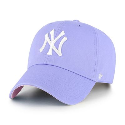 '47 New York Yankees Adjustable Cap Clean Up MLB, Purple, One Size