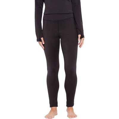 Terramar Women's Standard Legacy Genesis Thermal Pants, Onyx, X-Small