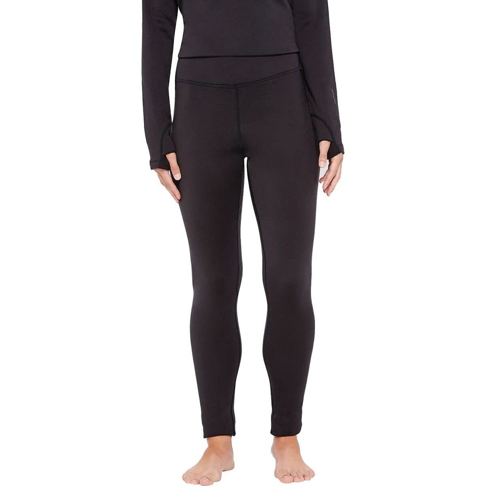 Terramar Women's Standard Legacy Genesis Thermal Pants, Onyx, X-Small