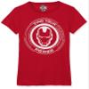 Marvel Girl's Power of Iron Man T-Shirt, Red, Medium view 1