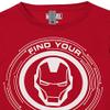 Marvel Girl's Power of Iron Man T-Shirt, Red, Medium view 2