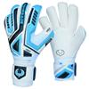 Renegade GK Fury Sub-Z Goalie Gloves with Pro-Tek Finger Spines | 4mm Giga Grip & 4mm Duratek | White, Blue, Silver, Black Soccer Goalkeeper Gloves (Size 6, Youth, Roll Cut, Level 4) view 1