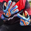 Renegade GK Fury Siege Goalie Gloves with Pro-Tek Finger Spines | 4mm Giga Grip & 4mm Duratek | Orange, Blue, Black Soccer Goalkeeper Gloves (Size 6, Youth, Roll Hybrid Cut, Level 4) view 2