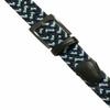 2 Count Men's Stretch Belt Braided Elastic Stretch Belt Casual Weave Canvas Fabric Woven Belt 1-3/8" Wide (Black/Blue/Navy- Black/Gray/White, M) view 4