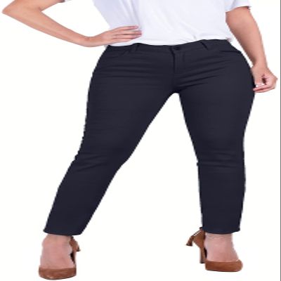 2Luver Women's School Uniform Pants with 5 Pocket Mid-Rise Classic Work Navy 13