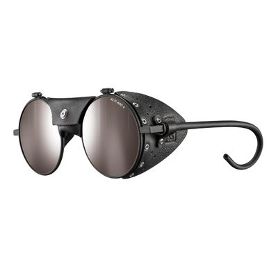 Julbo Vermont Classic Heritage Sunglasses - Black/Black Frame - Brown w/Silver Mirror Lens (Alti Arc 4)