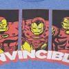 Marvel Kid's Super Invincible T-Shirt, Royal Blue Heather, Medium view 2