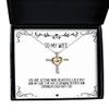Special Wife, You are Getting More Beautiful Each Day and My Love for You is Growing Deeper, Wife Cross Dancing Necklace from Husband view 1