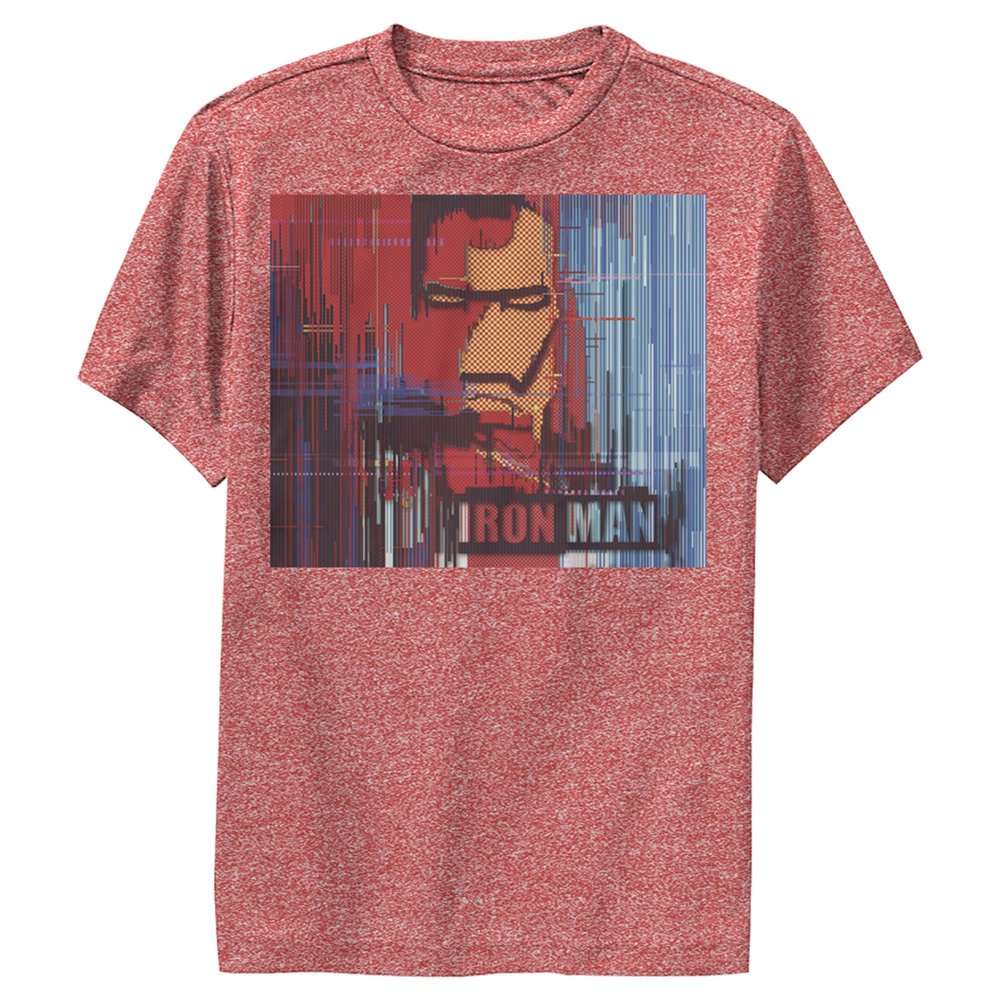 Marvel Kid's Vibrant Iron Man T-Shirt, Red Heather, X-Large