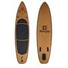 10'6''ft Inflatable Surfboard Wood Grain SUP Paddle Board Double Thick Brushed PVC Paddle Racing view 2