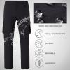 BASSDASH Mens Outdoor Quick Dry Convertible Pants Zip-Off Water Resistant Lightweight Fishing Hiking Cargo Shorts UPF50+ Black view 3