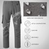 BASSDASH Mens Outdoor Quick Dry Convertible Pants Zip-Off Water Resistant Lightweight Fishing Hiking Cargo Shorts UPF50+ Dark Grey view 3